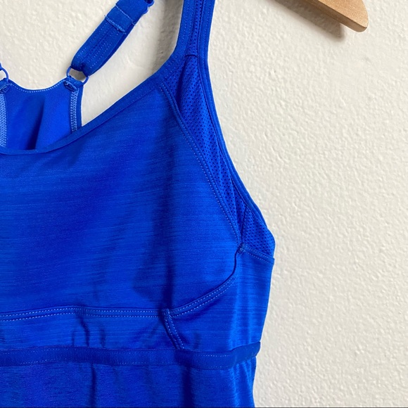 BROOKS Athletic Running Tank Top Racerback Blue Medium - Picture 2 of 9